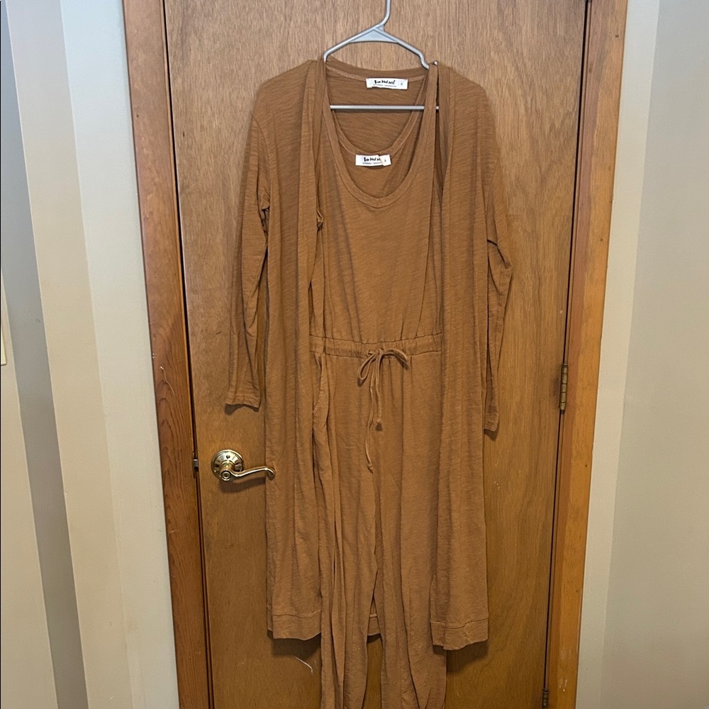 Three Bird Nest Two-piece jumpsuit set